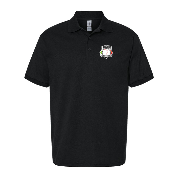 Men's Liga Mexicana de Béisbol Logo Dry Blend Polo - Black