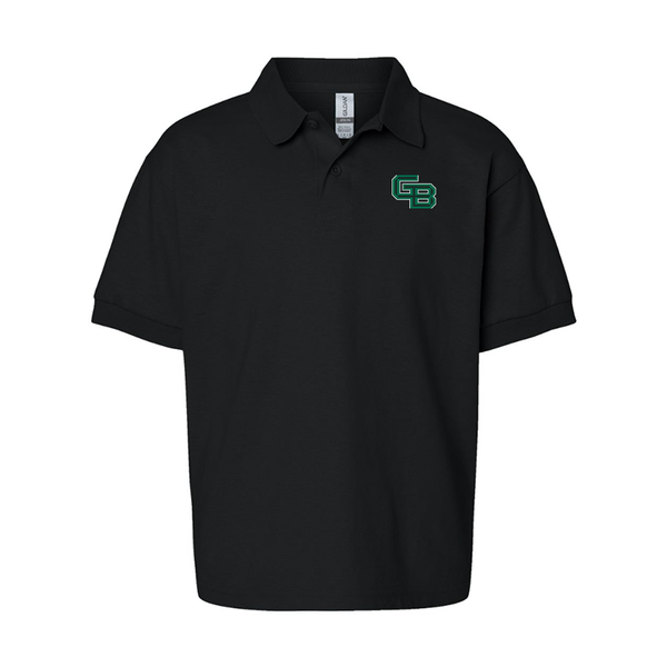 Youth  Wisconsin Green Bay Phoenix Gildan Dry Blend Jersey Polo