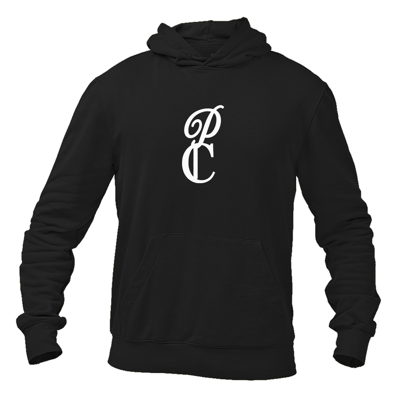 Men's  P & C Black  Softstyle Midweight Hooded Sweatshirt