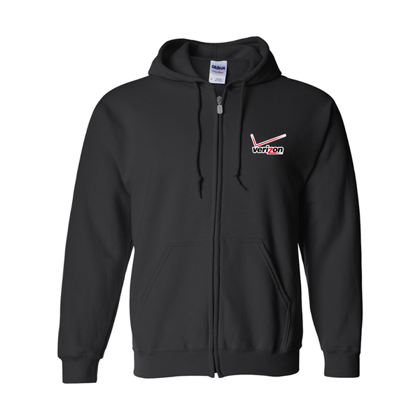 Men's  Verizon Wireless Gildan  Heavy Blend Full Zip Hooded Sweatshirt