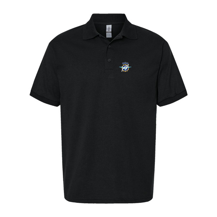 Men's MV Agusta Logo Dry Blend Polo - Black