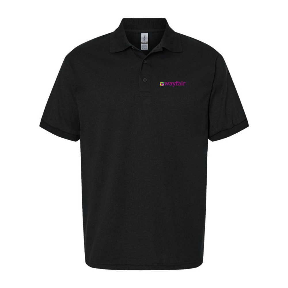 Men's Wayfair Logo Dry Blend Polo - Black