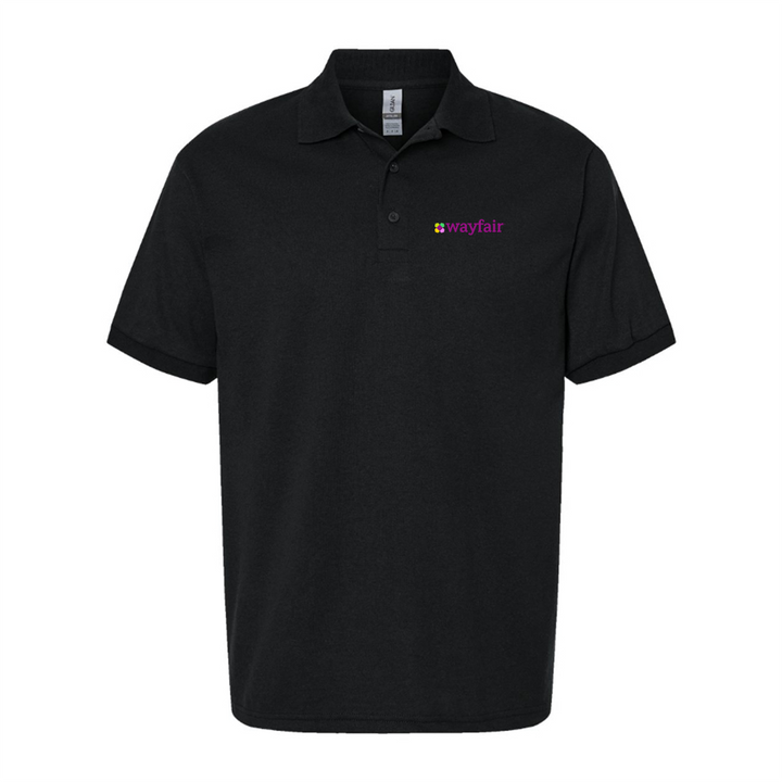 Men's Wayfair Logo Dry Blend Polo - Black