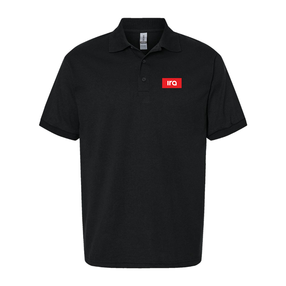Men's IRA Logo Dry Blend Polo - Black