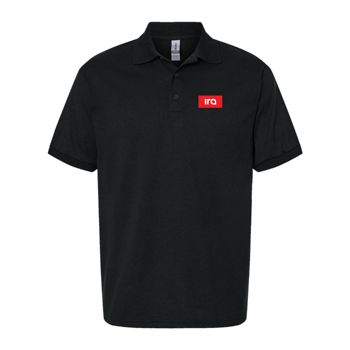 Men's IRA Logo Dry Blend Polo - Black