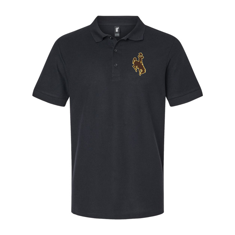 Men's Wyoming Cowboys Gildan Hammer Pique Polo