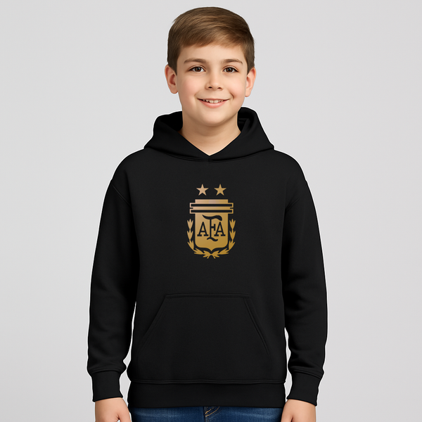 Youth Kids Argentina Soccer Pullover Hoodie