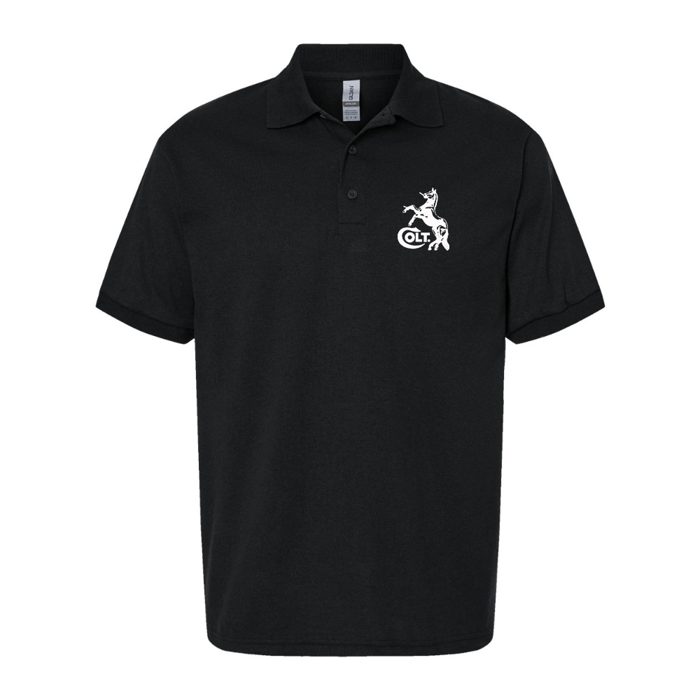 Men's Colt Horse Dry Blend Jersey Polo - Black