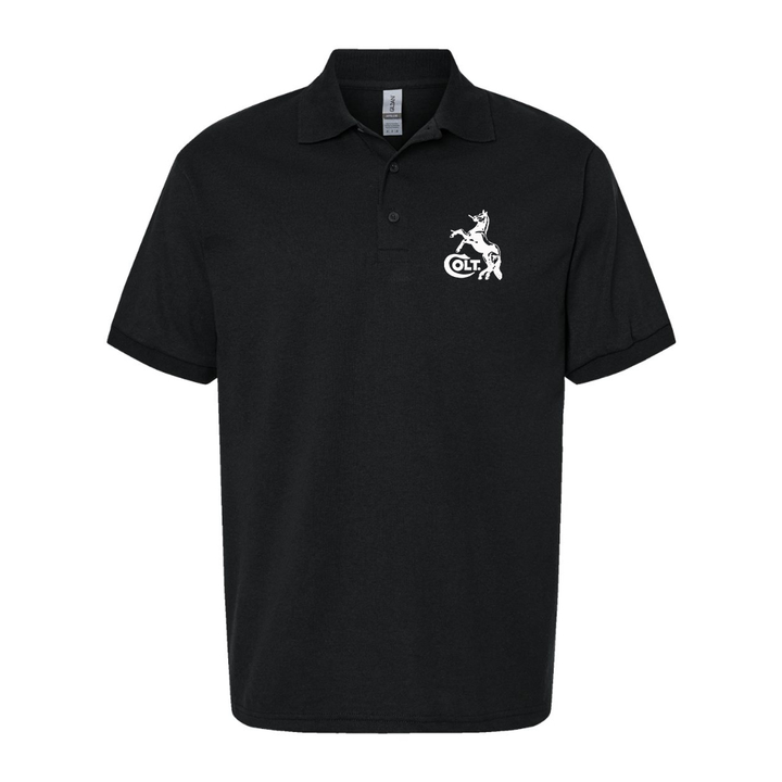 Men's Colt Horse Dry Blend Jersey Polo - Black