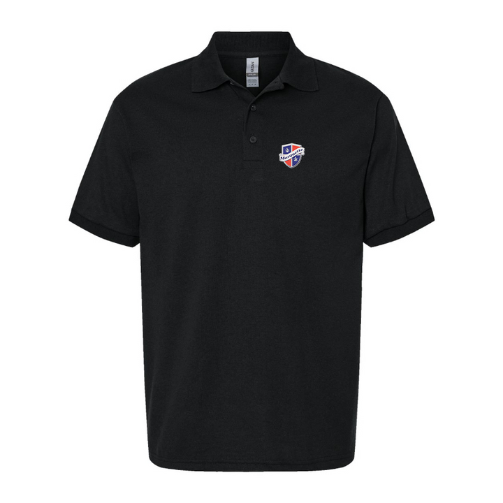 Men's Marquette Logo Dry Blend Polo - Black