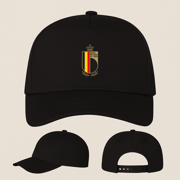 Belgium National Soccer Team Five Panel Twill Snapback Cap