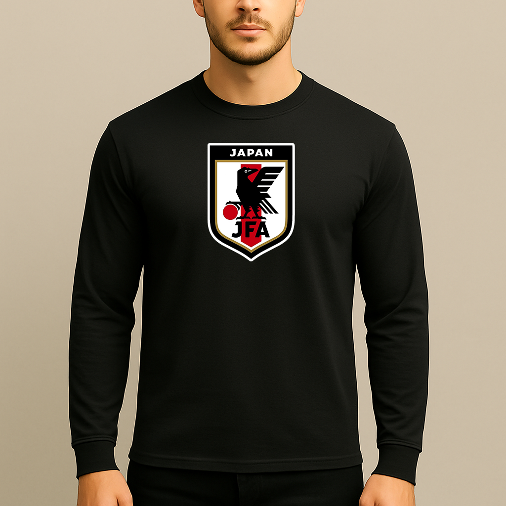 Men's Japan National Soccer Team Long Sleeve T-Shirt