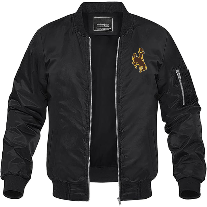 Men's Wyoming Cowboys Lightweight Bomber Jacket
