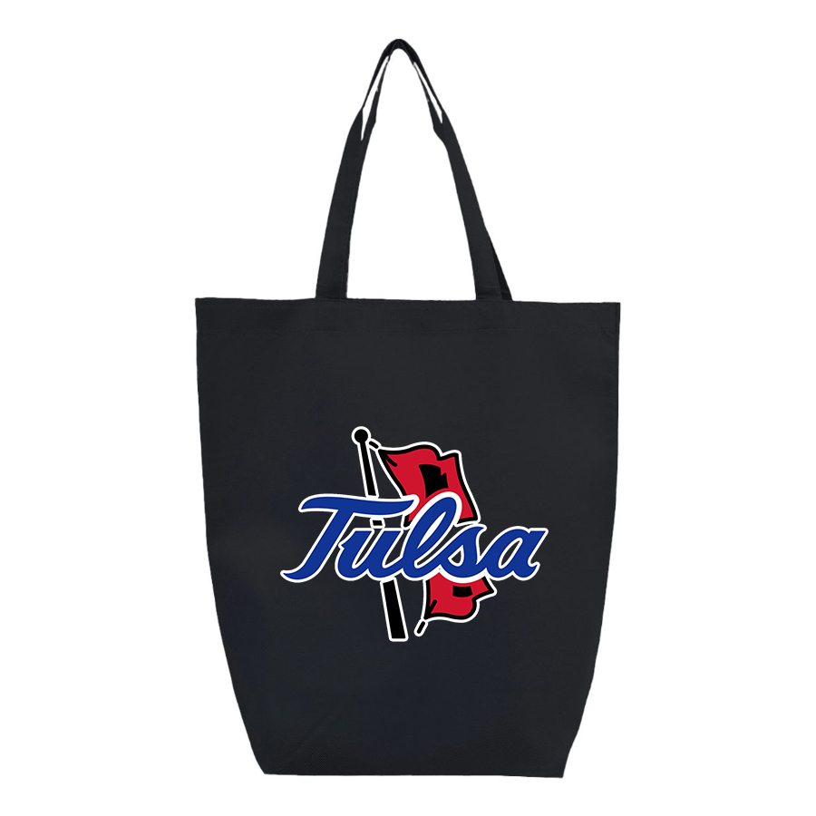 Tulsa Golden Hurricane Q-Tees Non-Woven Gusset Bottom Tote