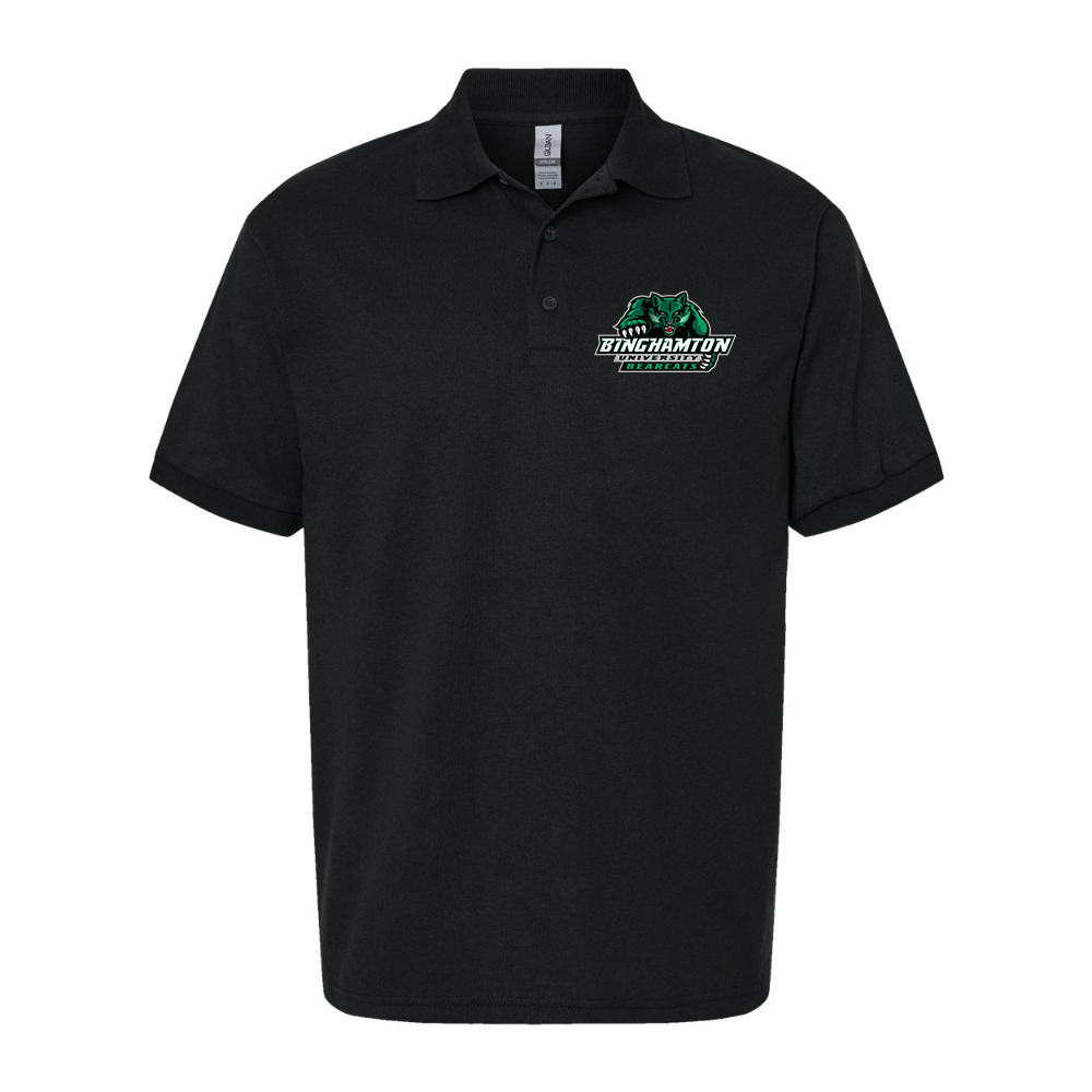 Men's Binghamton Bearcats Dry Blend Jersey Polo - Black