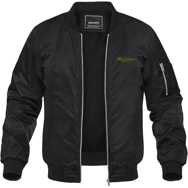 Men's  Romano_s Macaroni Grill  Logo Lightweight Bomber Jacket Windbreaker Softshell Varsity Jacket Coat
