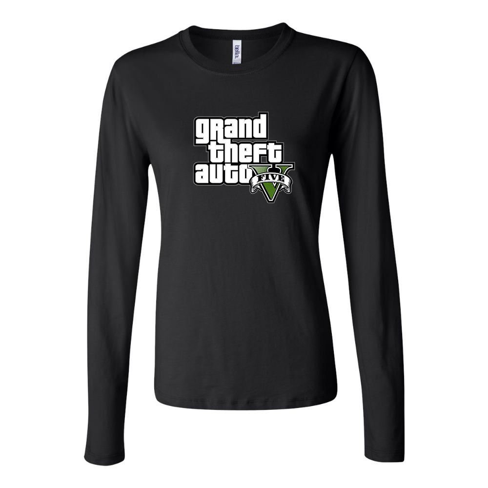 Women's GTA 5 Grand Theft Auto V Long Sleeve T-Shirt Game