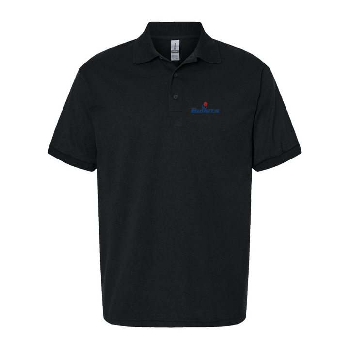 Men's Baltimore Bullets Logo Dry Blend Polo - Black
