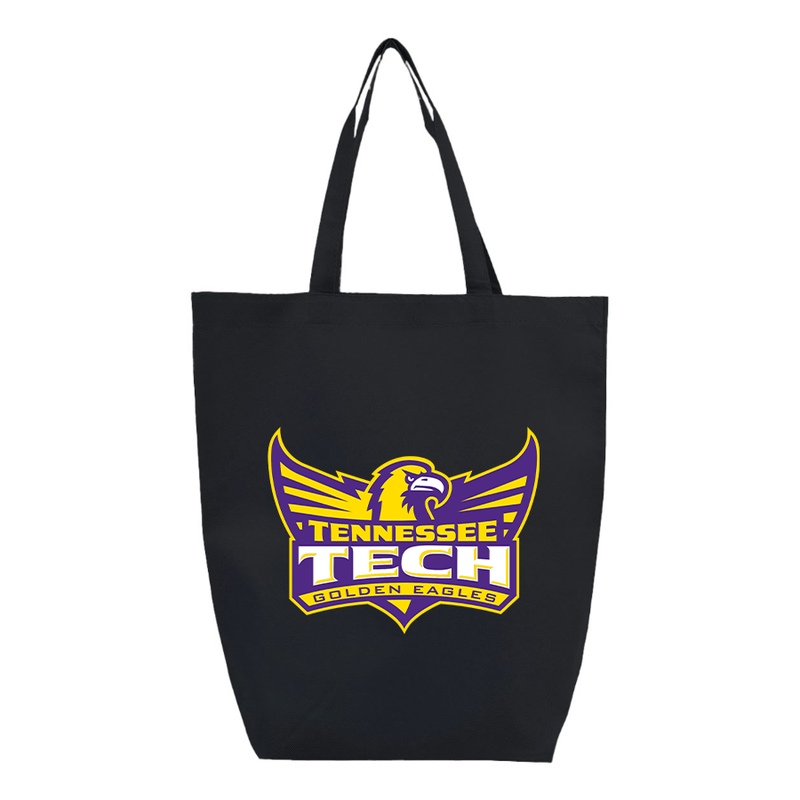 Tennessee Tech Golden Eagles Q-Tees Non-Woven Gusset Bottom Tote