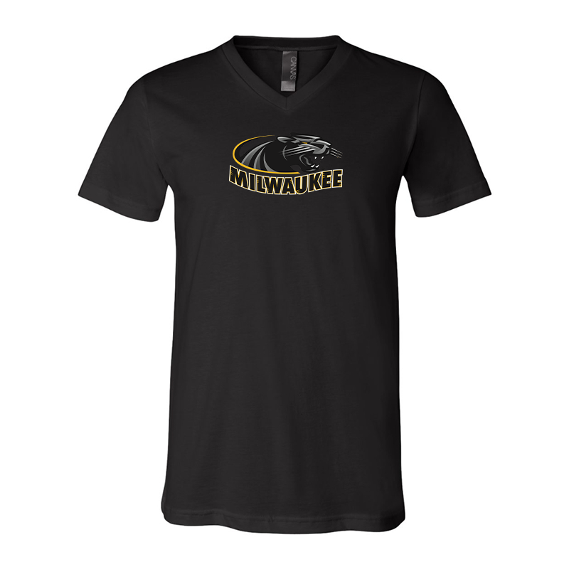 Wisconsin Milwaukee Panthers BELLA  CANVAS - Jersey V-Neck T-Shirt