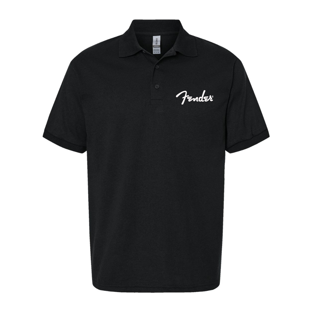 Men's Fender Dry Blend Jersey Polo - Black