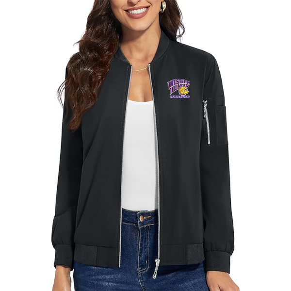 Women's Western Illinois Leathernecks Premium Bomber Jacket Outerwear