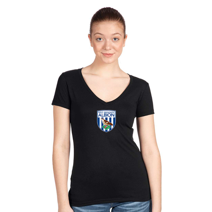 Women's West Bromwich Albion Soccer  V-Neck T-Shirt