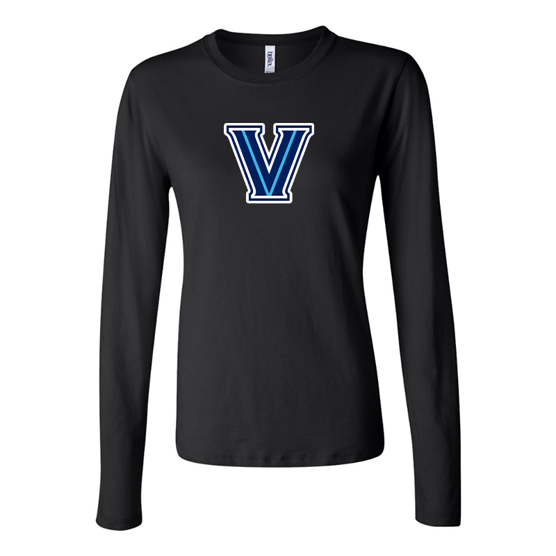 BELLA CANVAS Women’s Villanova Wildcats Jersey Long Sleeve Tee