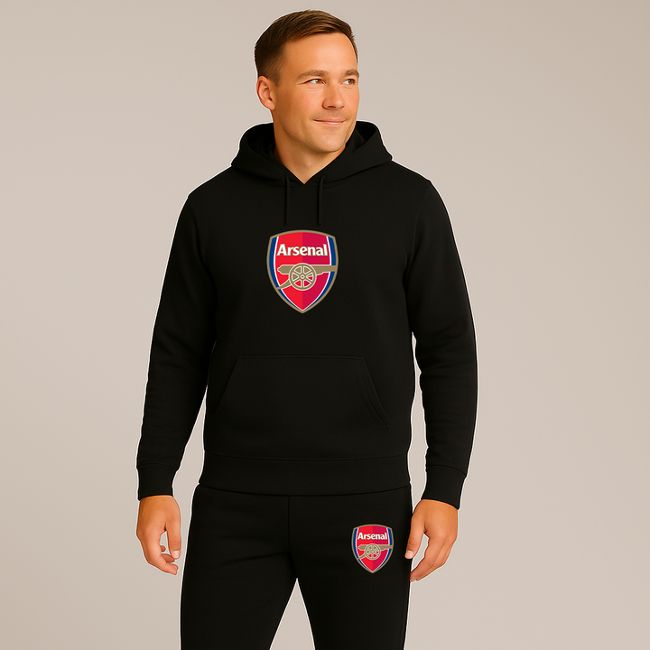 Men's Arsenal Soccer Logo Hoodie Joggers Set