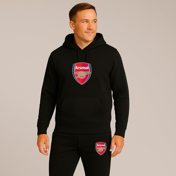 Men's Arsenal Soccer Logo Hoodie Joggers Set