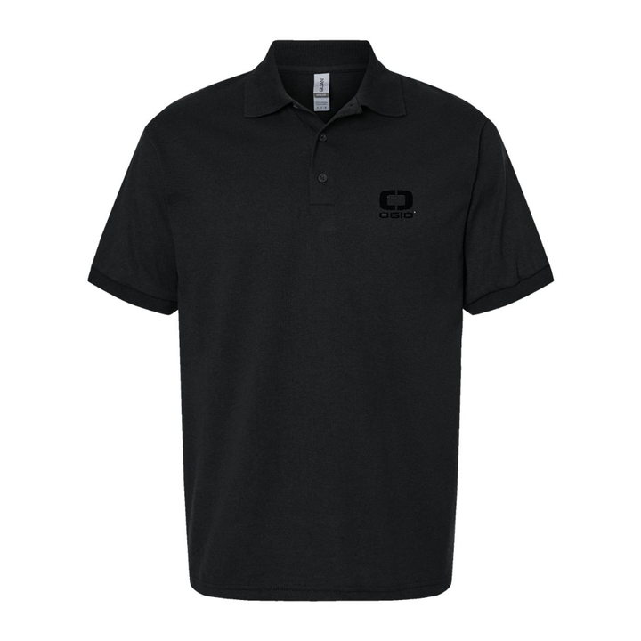 Men's Ogio Vertical Dry Blend Jersey Polo - Black