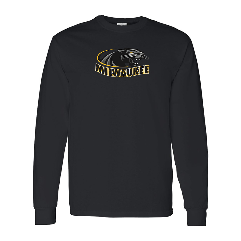 Men's  Wisconsin Milwaukee Panthers Gildan Heavy Cotton Long Sleeve T-Shirt