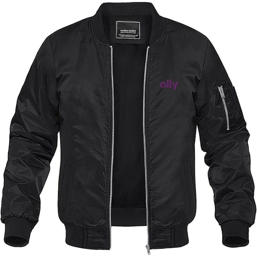 Men's Ally Financial Logo Lightweight Bomber Jacket