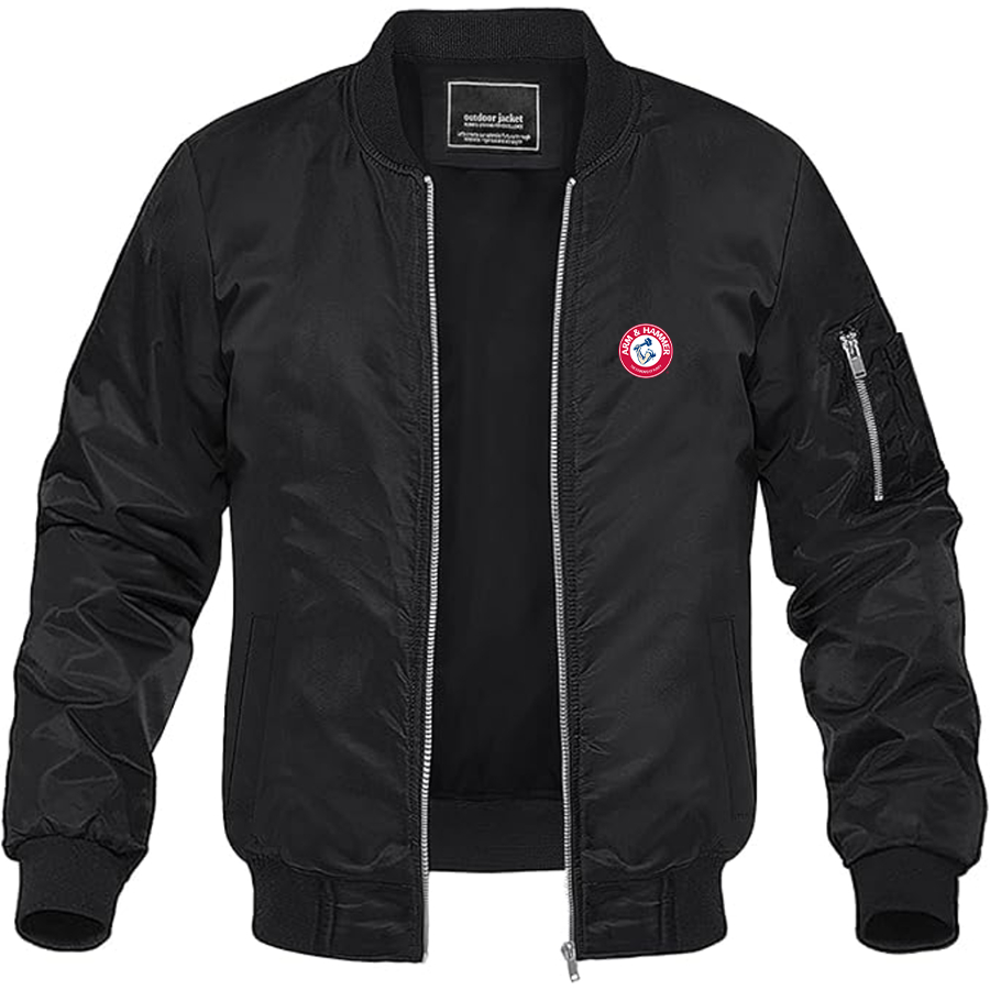 Men's Arm Hammer Logo Lightweight Bomber Jacket