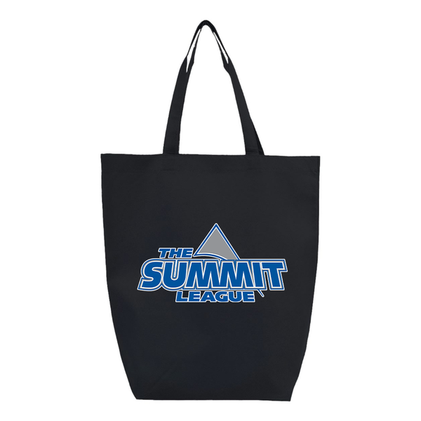 The Summit League Q-Tees Non-Woven Gusset Bottom Tote