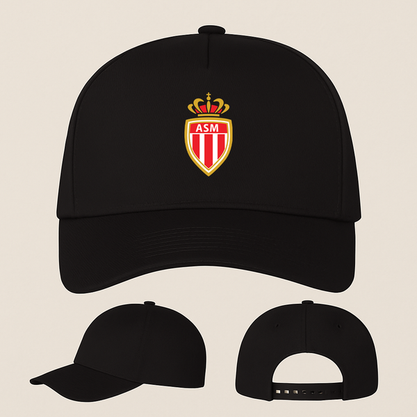 AS Monaco FC Five Panel Twill Snapback Cap