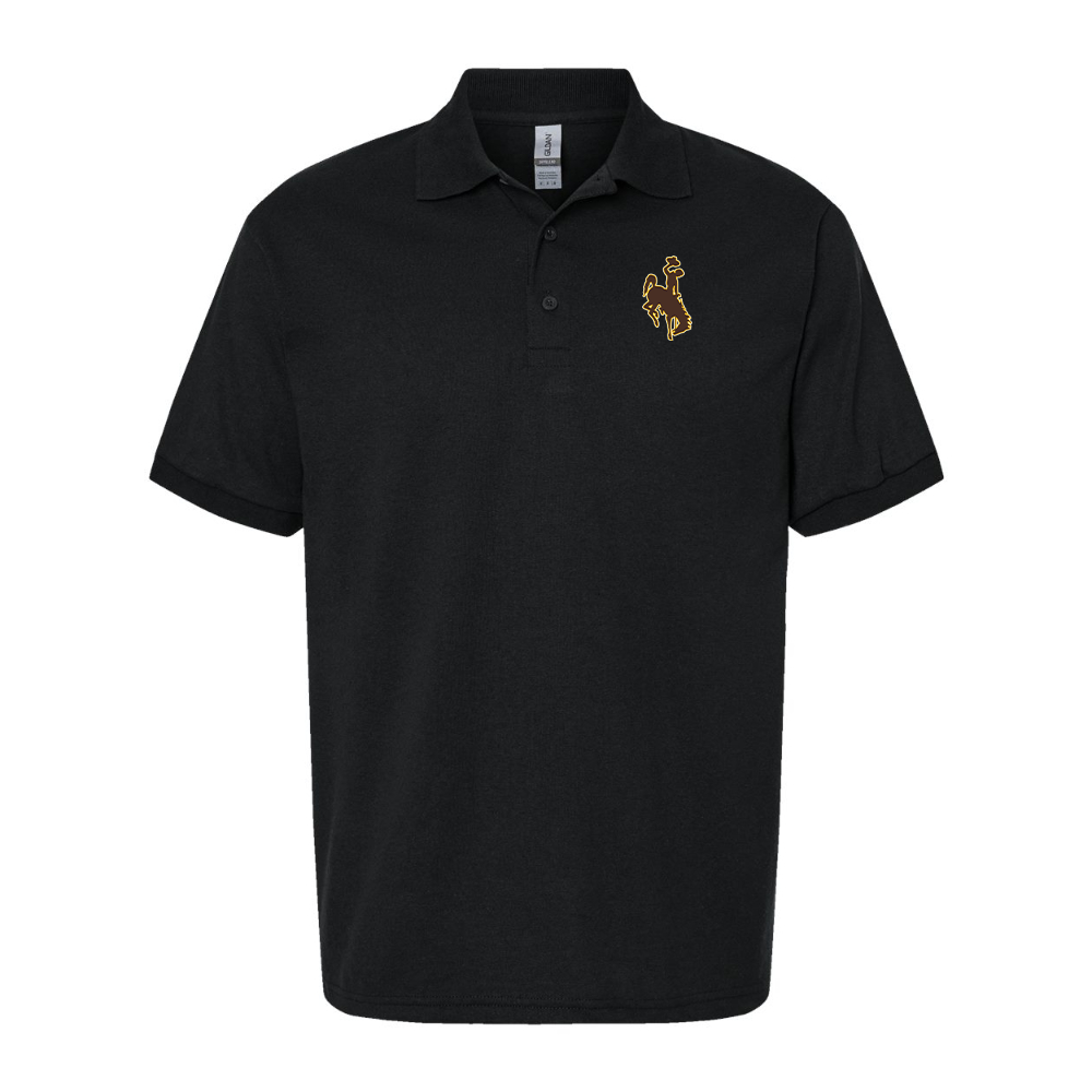 Men's  Wyoming Cowboys Gildan Dry Blend Jersey Polo