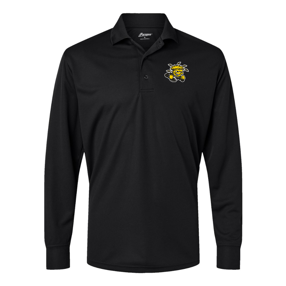 Men's  Wichita State Shockers   Paragon Prescott Long Sleeve Polo