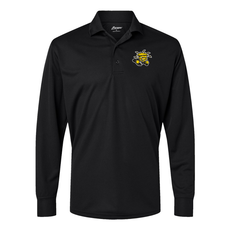 Men's  Wichita State Shockers   Paragon Prescott Long Sleeve Polo