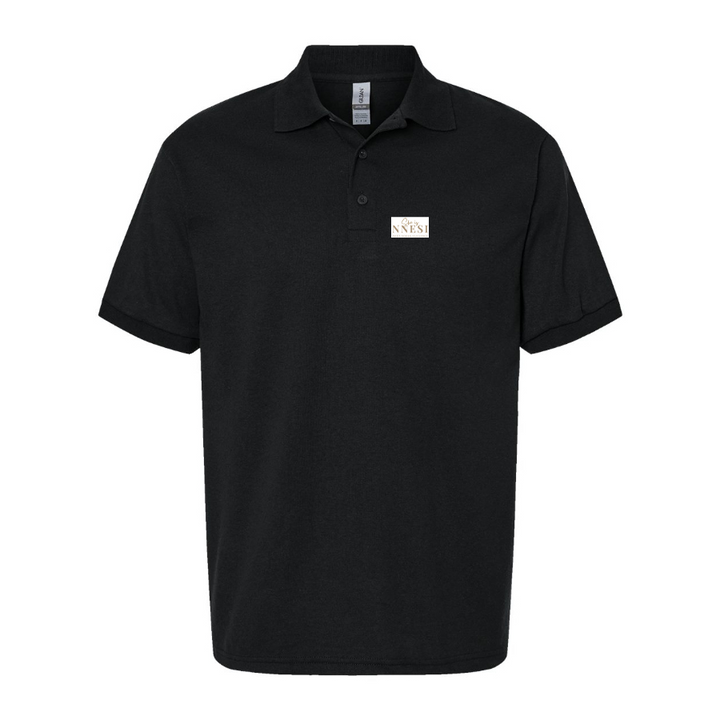 Men's Nnesi Logo Dry Blend Polo - Black