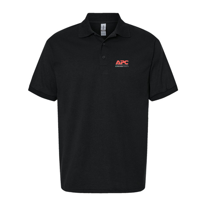 Men's APC Logo Dry Blend Polo - Black