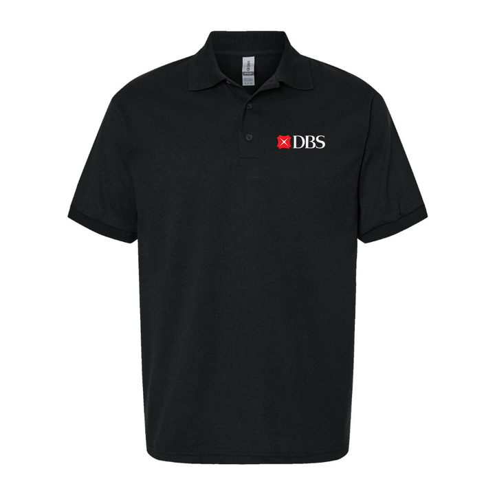 Men's DBS Bank Logo Dry Blend Polo - Black