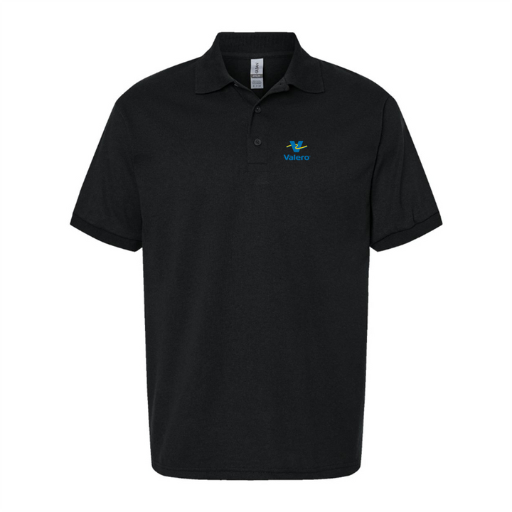 Men's Valero Gas Station Logo Dry Blend Polo - Black