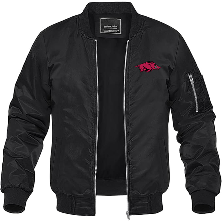 Men's Arkansas Razorbacks Lightweight Bomber Jacket