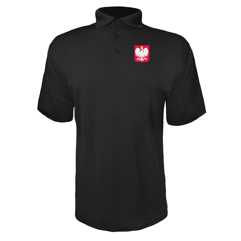 Men's Poland National Soccer Team Polyester Polo