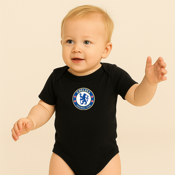 Baby Chelsea Soccer Romper Onesie