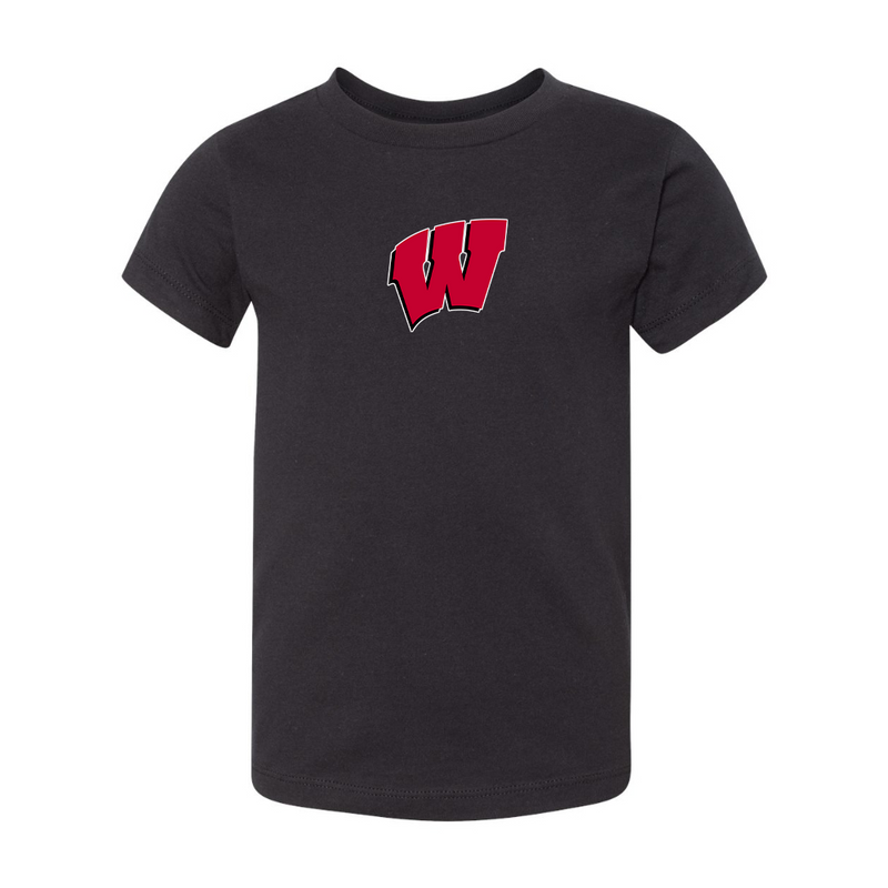 Wisconsin Badgers  BELLA  CANVAS Toddler Jersey Tee