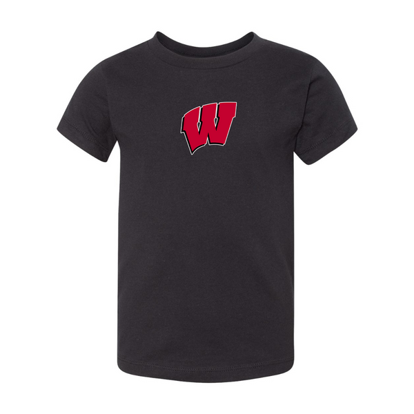 Wisconsin Badgers  BELLA  CANVAS Toddler Jersey Tee