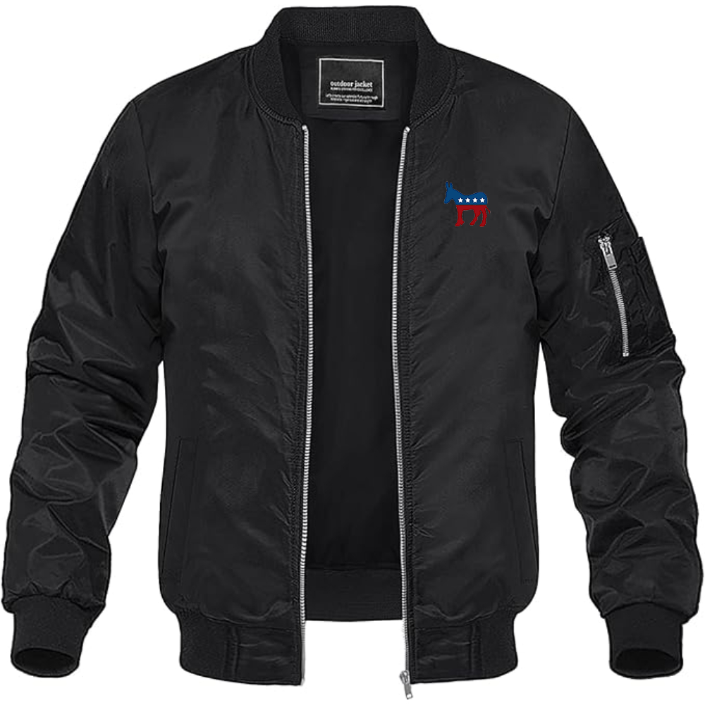 Men's Democrat Election Symbol Lightweight Bomber Jacket