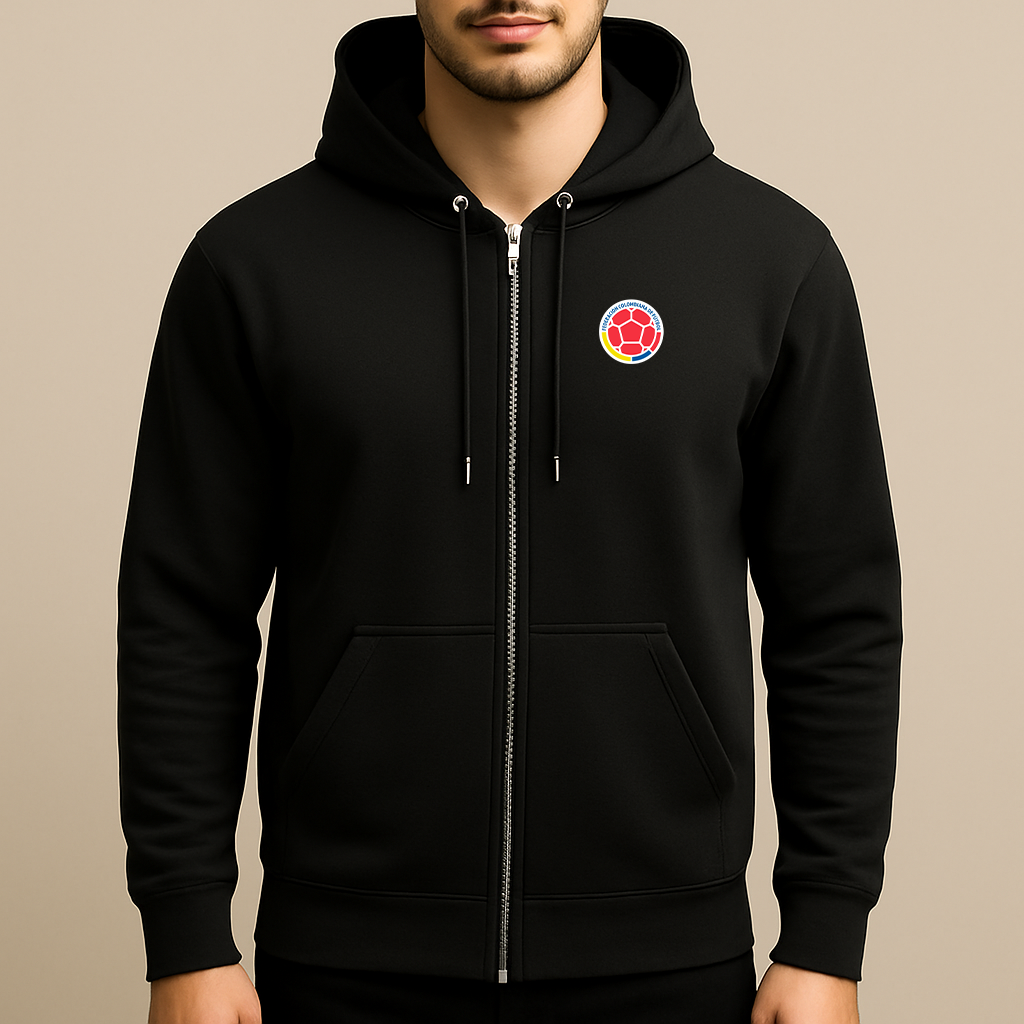 Men's Colombia National Soccer Team Zipper Hoodie